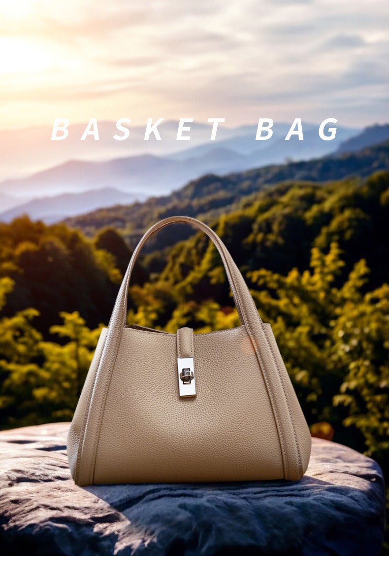 Korean-style Large-capacity Leather Handbag