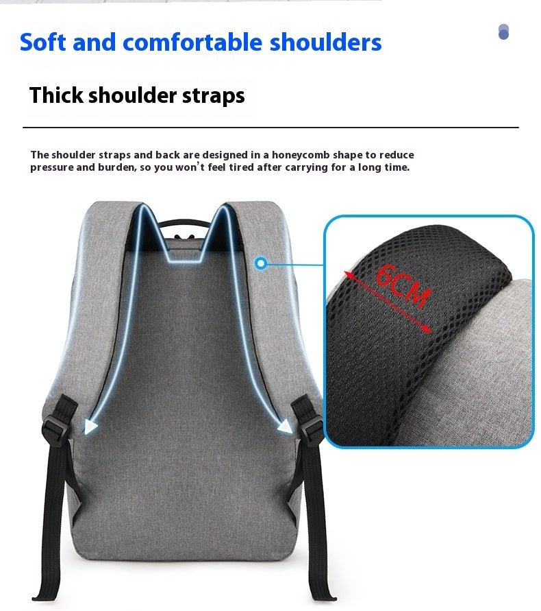 New Business Commute Business Trip Computer Backpack Men's Three-piece Set