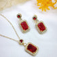 Royal Gemstone Necklace Set