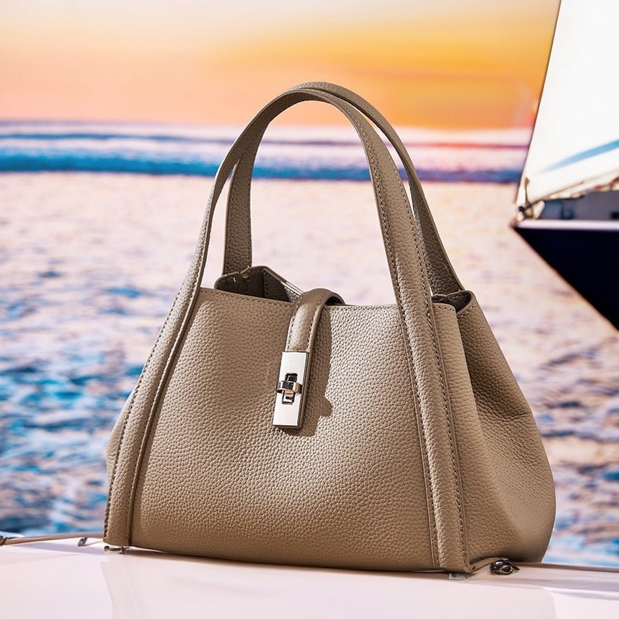 Korean-style Large-capacity Leather Handbag