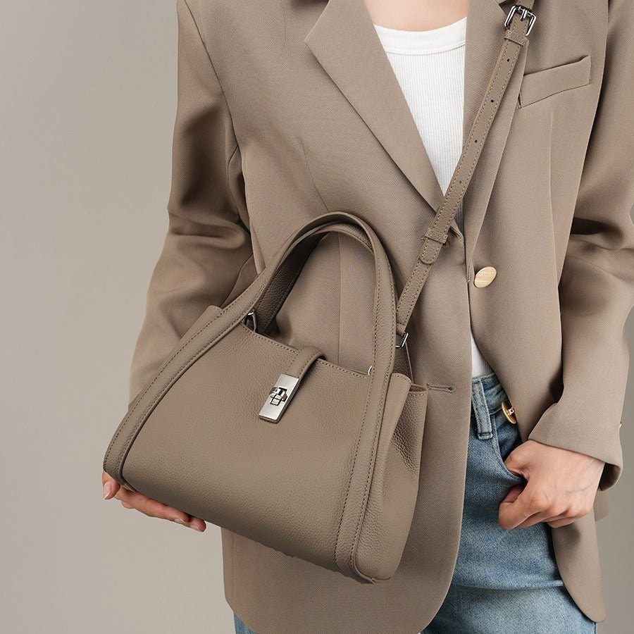 Korean-style Large-capacity Leather Handbag