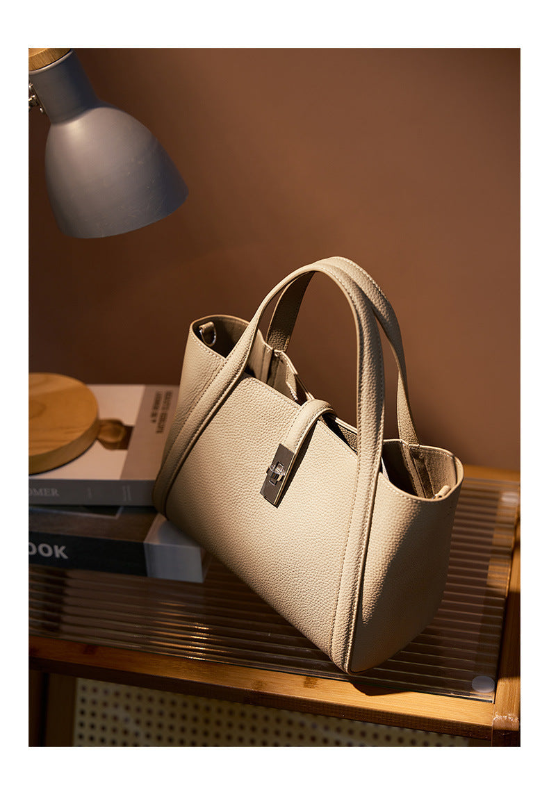 Korean-style Large-capacity Leather Handbag